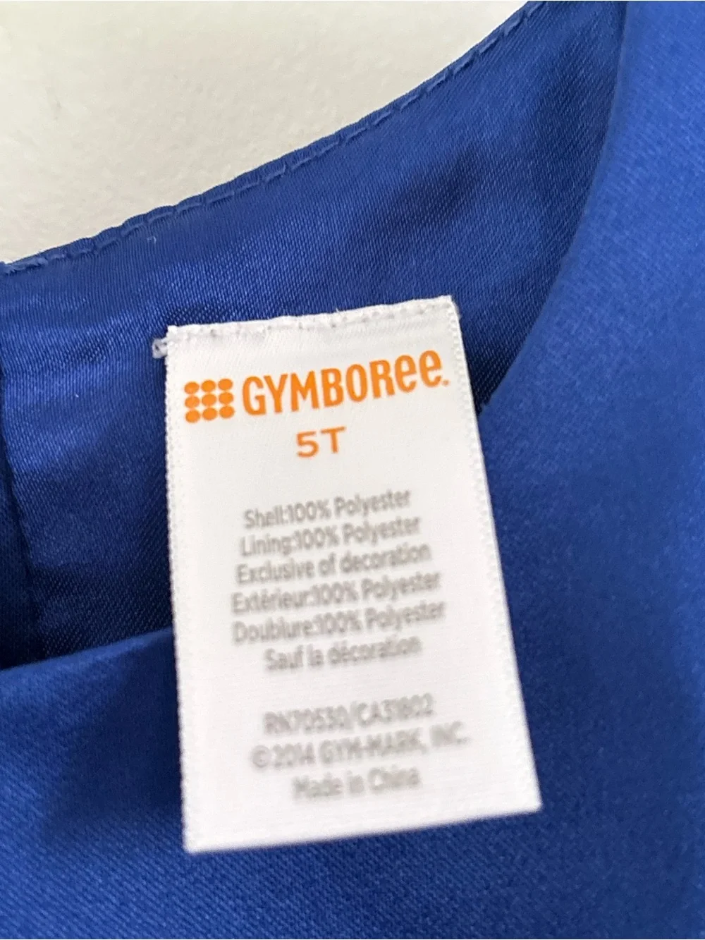 Gymboree Girls Blue Tiered Party Dress with Bow Accent